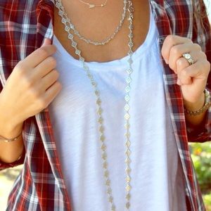 Stella & Dot Devon Layering Necklace Silver